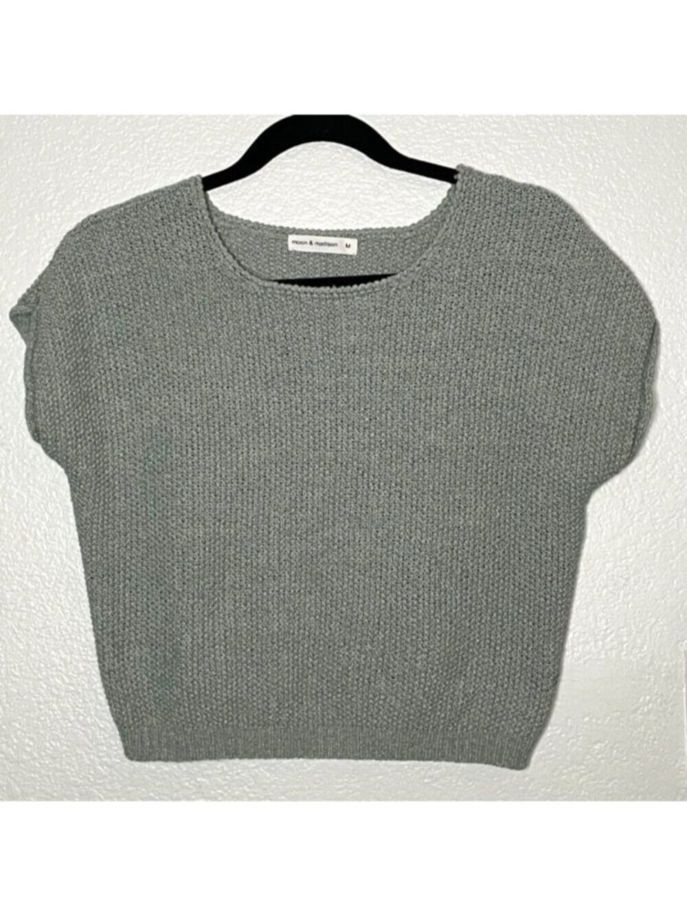 Gray Green Sweater Top